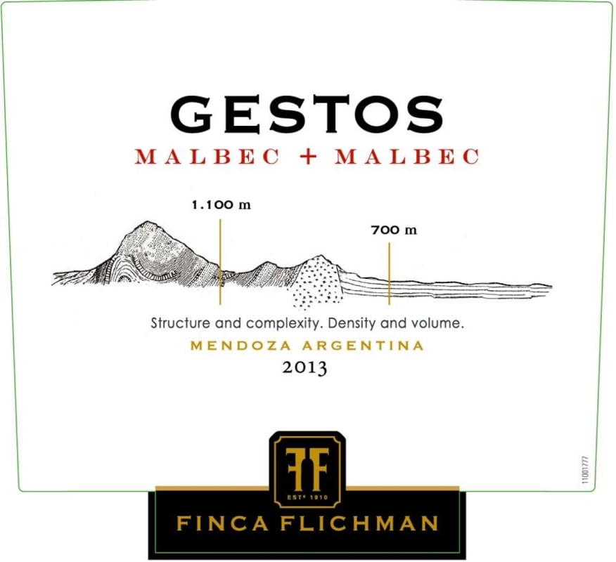 Finca Flichman Gestos Malbec 2013 Front Label