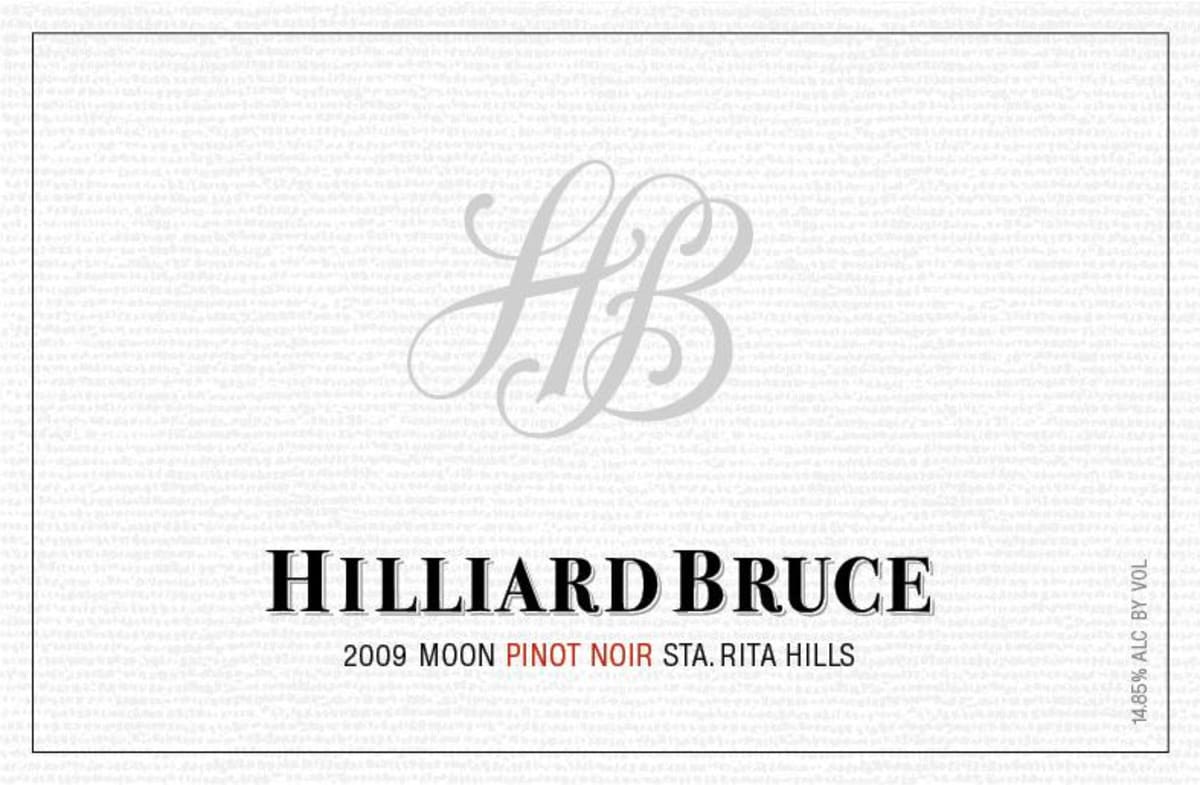 Hilliard Bruce Moon Pinot Noir 2009 Front Label