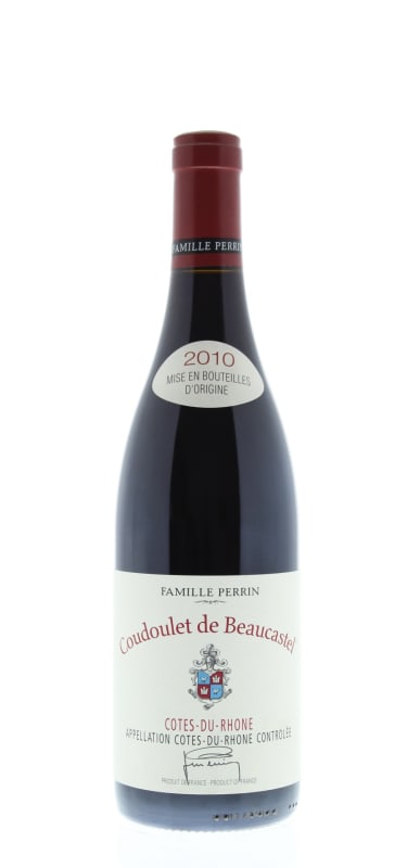 Chateau de Beaucastel Coudoulet Rouge 2010 Front Bottle Shot