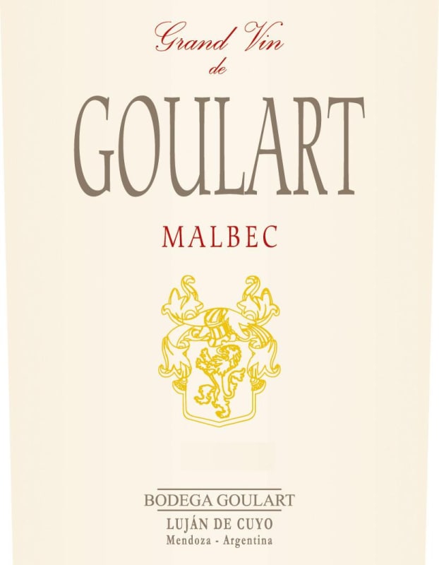 Bodega Goulart Grand Vin de Goulart Malbec 2008 Front Label