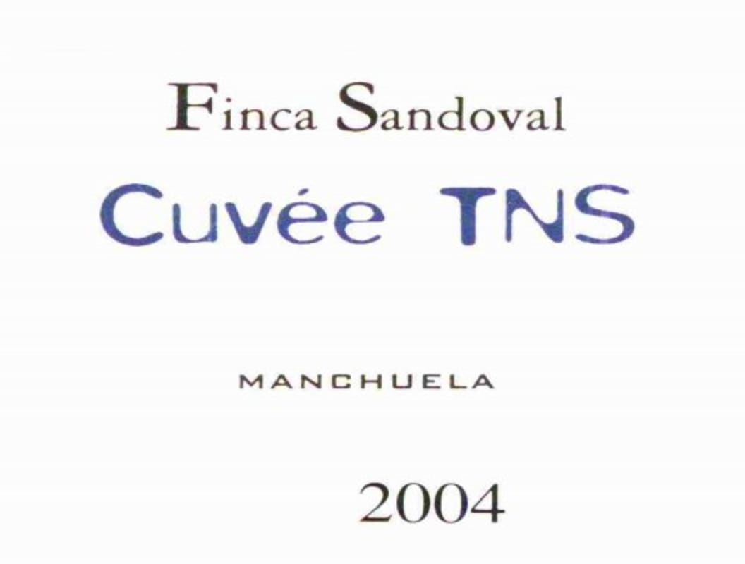 Finca Sandoval Cuvee TNS Manchuela 2004 Front Label