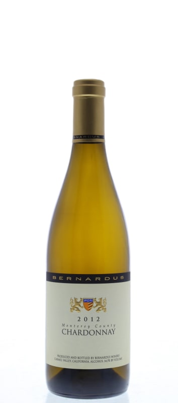 Bernardus Monterey County Chardonnay 2012 Front Bottle Shot