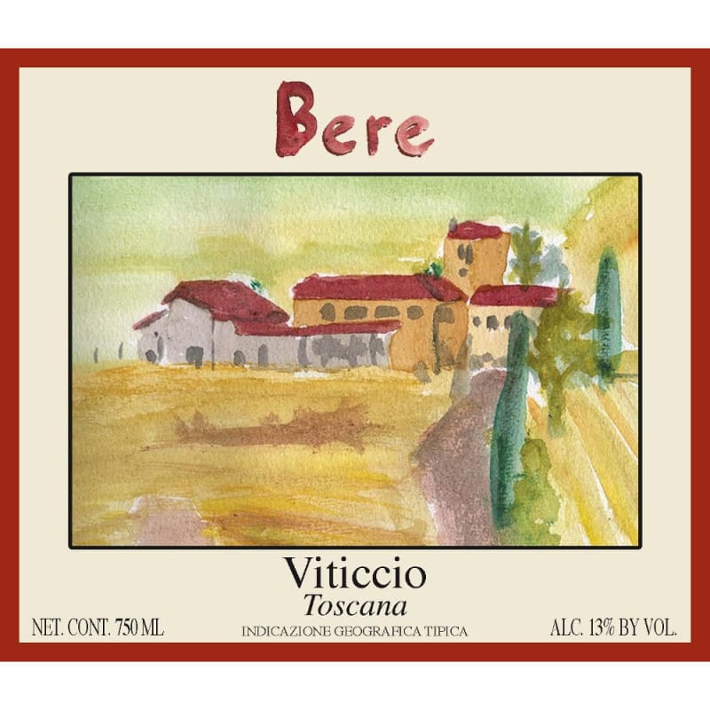 Viticcio Toscana Bere 2008 Front Label