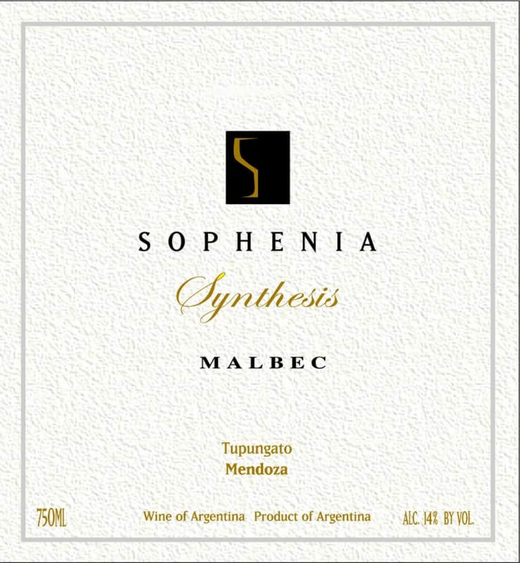 Finca Sophenia Synthesis Malbec 2013 Front Label