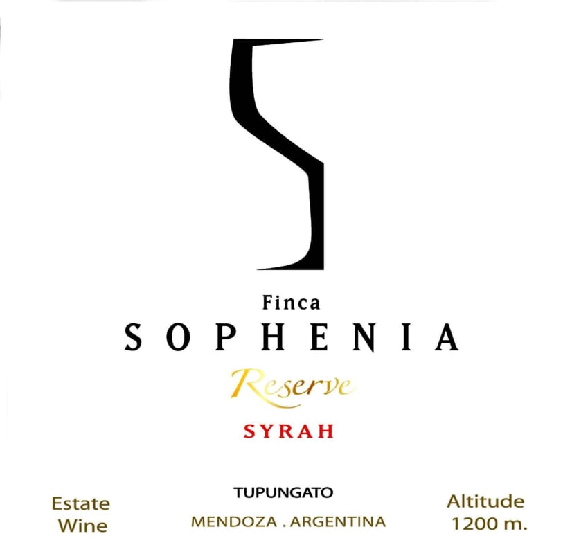 Finca Sophenia Reserve Syrah 2013 Front Label