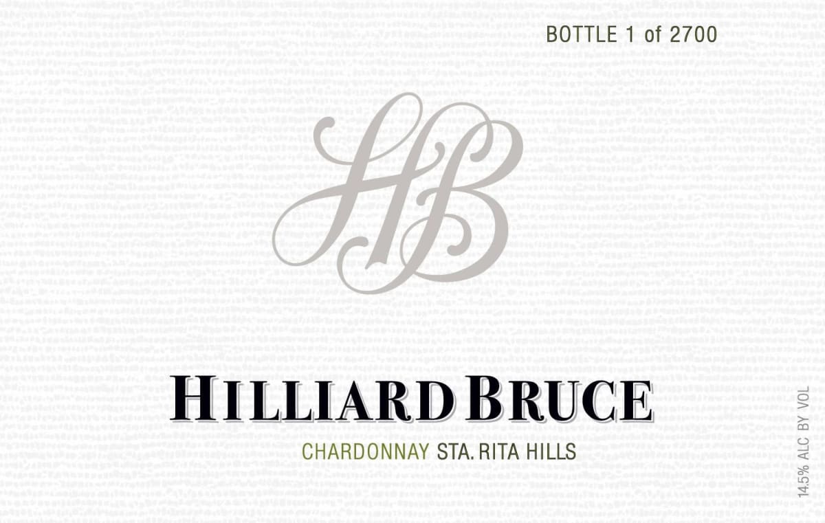Hilliard Bruce Sta. Rita Hills Chardonnay 2011 Front Label