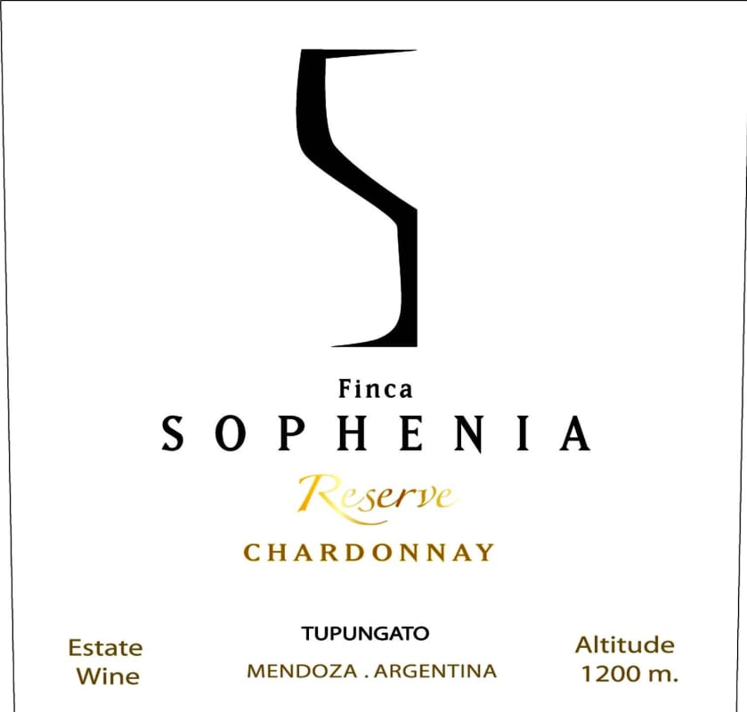 Finca Sophenia Reserve Chardonnay 2013 Front Label