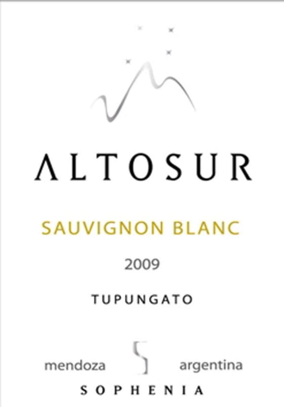 Finca Sophenia Altosur Sauvignon Blanc 2009 Front Label