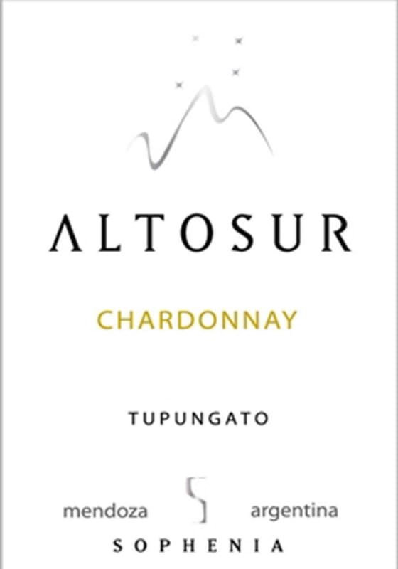Finca Sophenia Altosur Chardonnay 2014 Front Label
