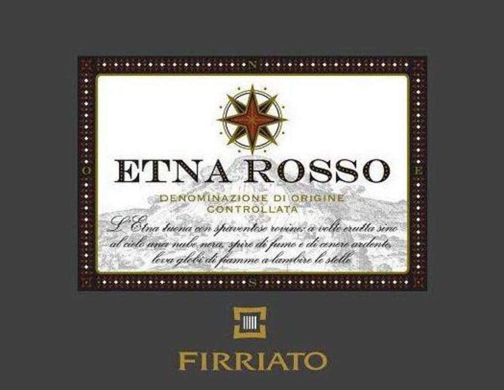 Firriato Etna Rosso 2012 Front Label