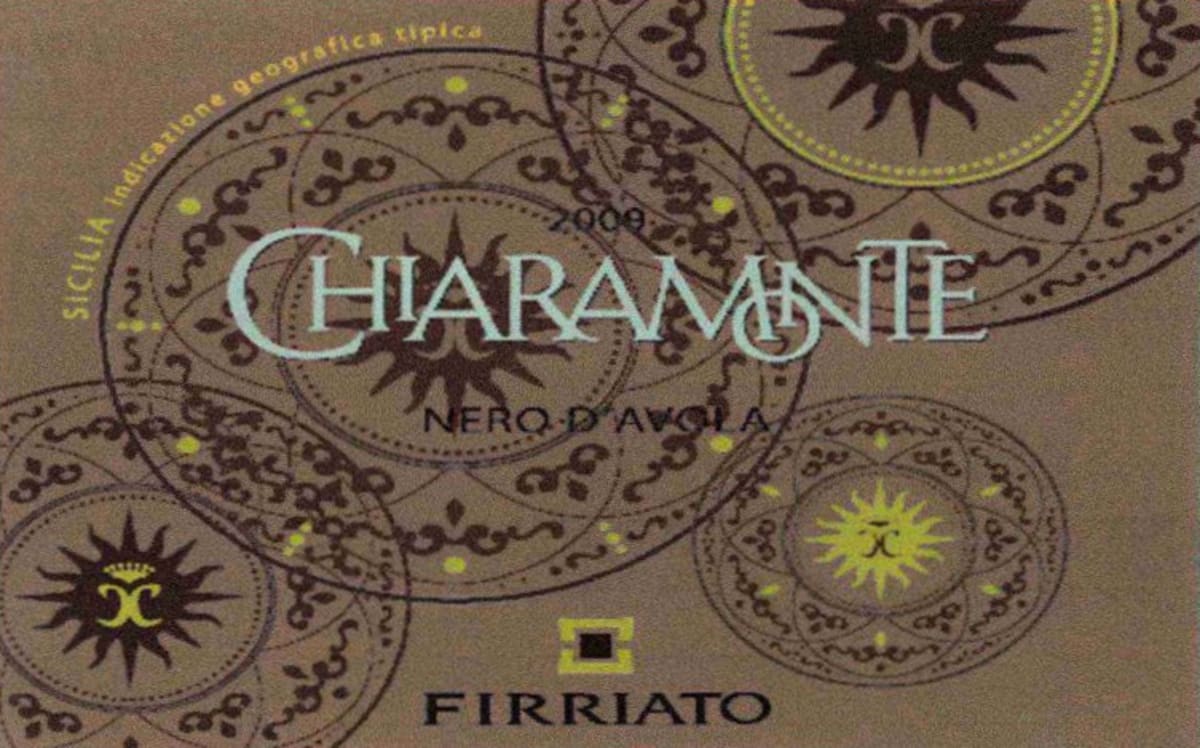 Firriato Chiaramonte Nero d'Avola 2009 Front Label