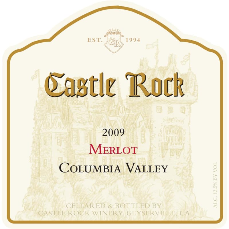 Castle Rock Columbia Valley Merlot 2009 Front Label