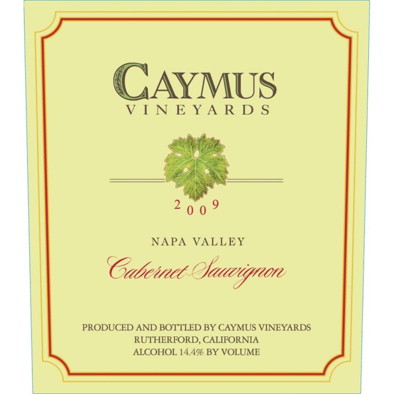 Caymus Napa Valley Cabernet Sauvignon (1.5 Liter Magnum) 2009 Front Label