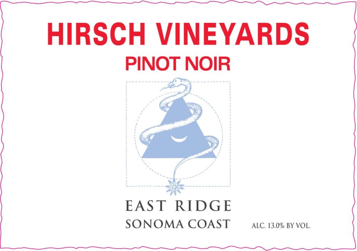 Hirsch East Ridge Pinot Noir 2013 Front Label