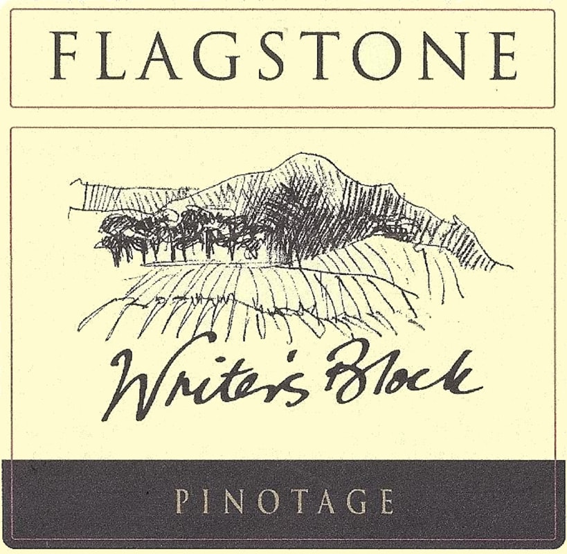 Flagstone Writer's Block Pinotage 2009 Front Label