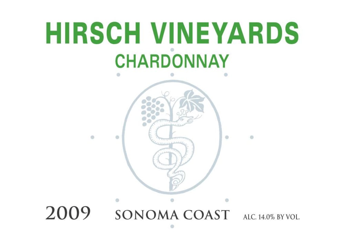 Hirsch Estate Chardonnay 2009 Front Label
