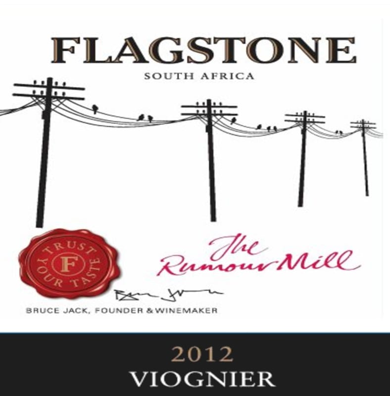 Flagstone The Rumour Mill Viognier 2012 Front Label