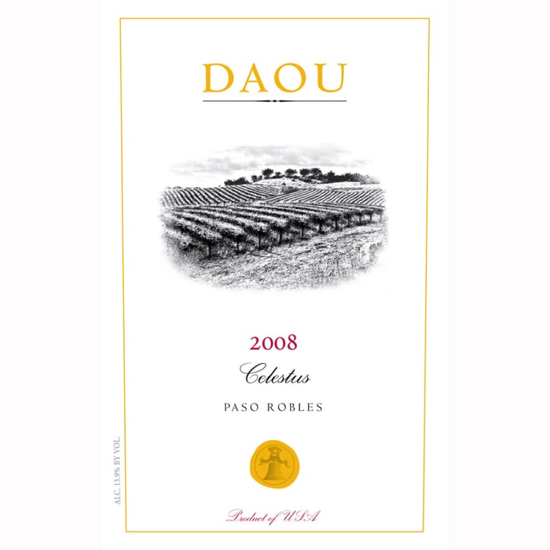 DAOU Celestus Red Blend 2008 Front Label