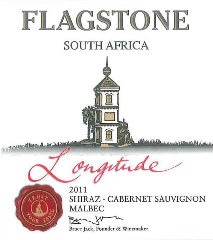 Flagstone Longitude Red 2011 Front Label
