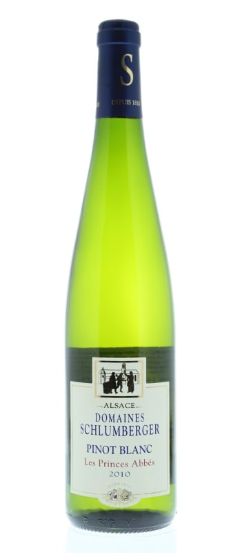 Domaines Schlumberger Les Princes Abbes Pinot Blanc 2010 Front Bottle Shot