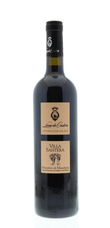 Leone de Castris Primitivo di Manduria Villa Santera 2009 Front Bottle Shot
