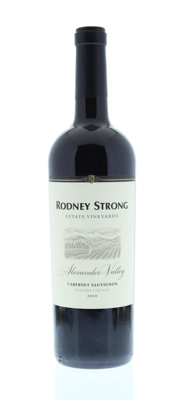 Rodney Strong Alexander Valley Estate Cabernet Sauvignon 2010 Front Bottle Shot