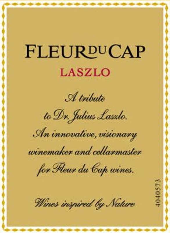 Fleur du Cap Laszlo 2012 Front Label