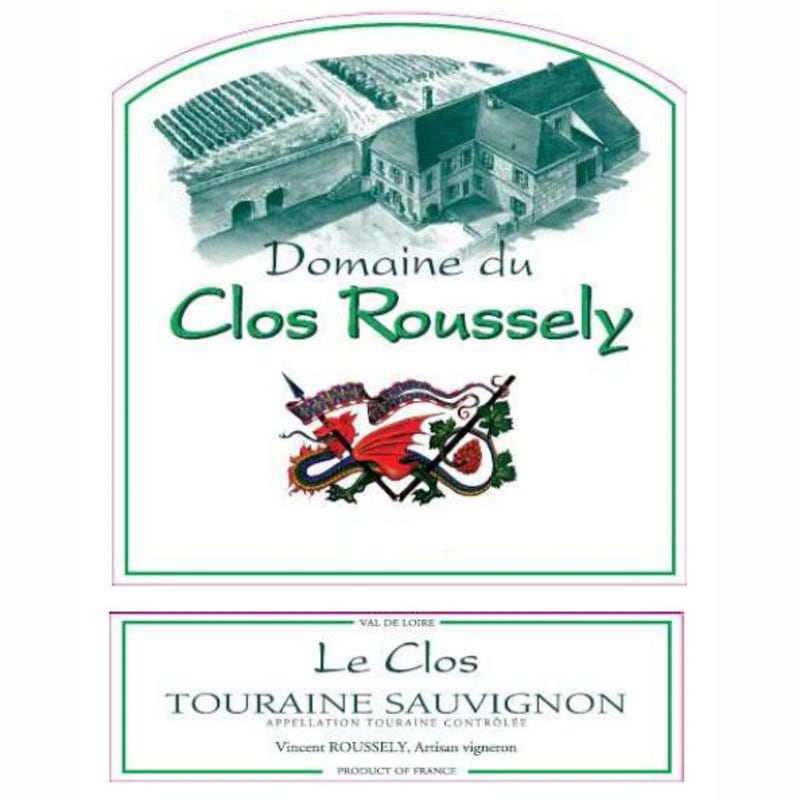 Domaine du Clos Roussely Le Clos Touraine Sauvignon 2010 Front Label