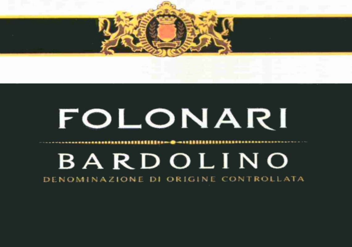 Folonari Bardolino 2012 Front Label