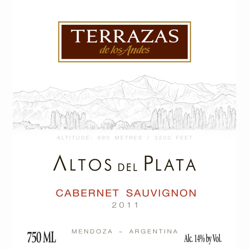 Terrazas de los Andes Altos del Plata Cabernet Sauvignon 2011 Front Label