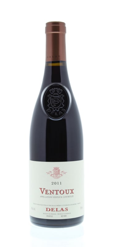 Delas Ventoux 2011 Front Bottle Shot