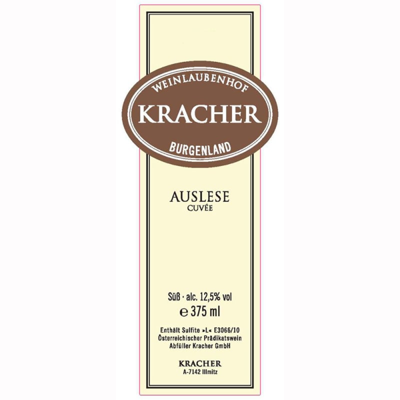 Kracher Auslese Cuvee (375ML half-bottle) 2010 Front Label