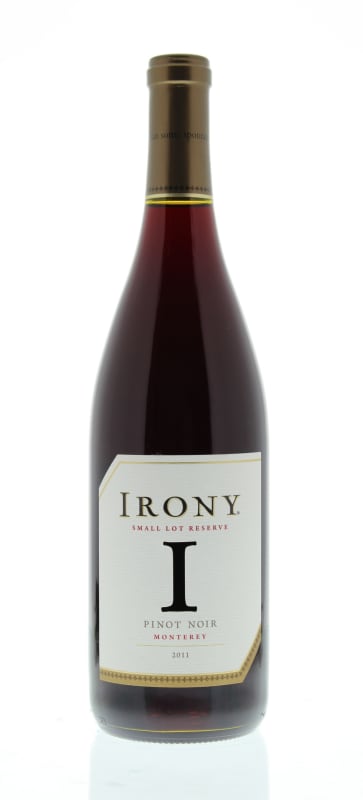 Irony Monterey Pinot Noir 2011 Front Bottle Shot