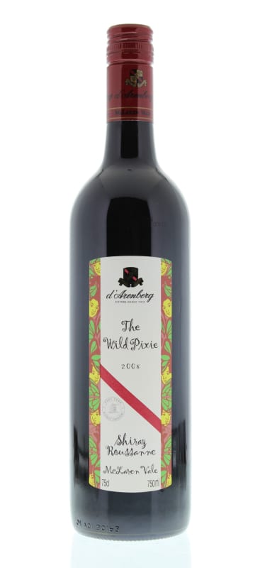 d'Arenberg Wild Pixie Shiraz Rousanne 2008 Front Bottle Shot