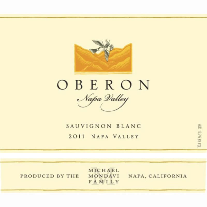 Oberon Sauvignon Blanc 2011 Front Label