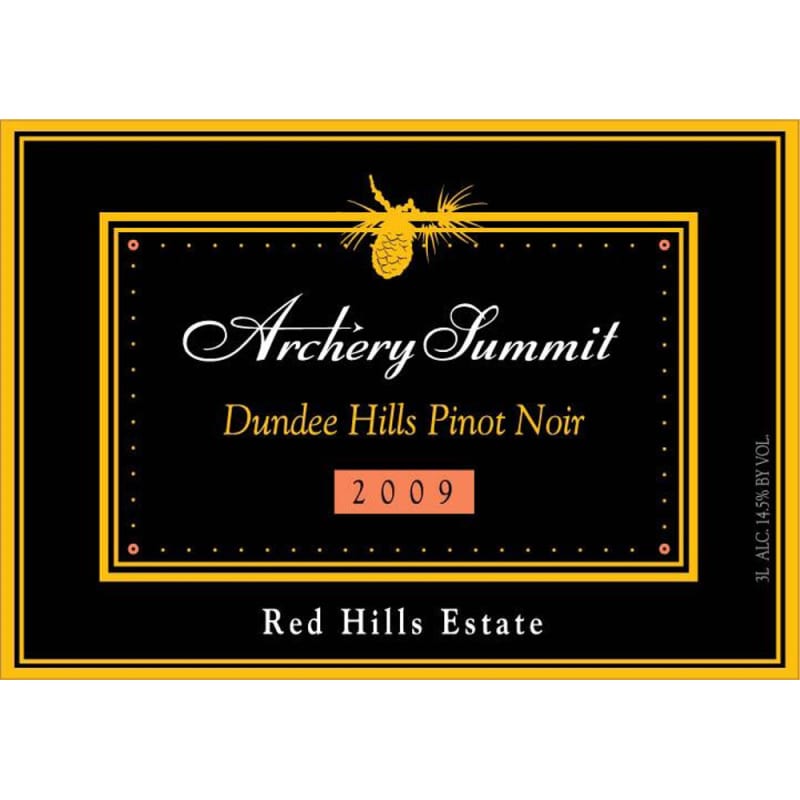 Archery Summit Red Hills Estate Pinot Noir 2009 Front Label