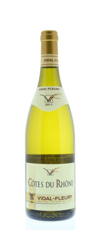Vidal-Fleury Cotes du Rhone Blanc 2011 Front Bottle Shot