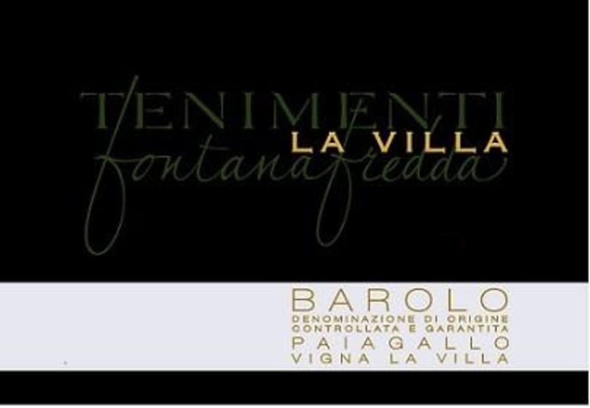 Fontanafredda Barolo Vigna la Villa Paiagallo 2004 Front Label