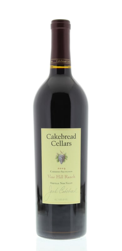 Cakebread Vine Hill Ranch Cabernet Sauvignon 2009 Front Bottle Shot