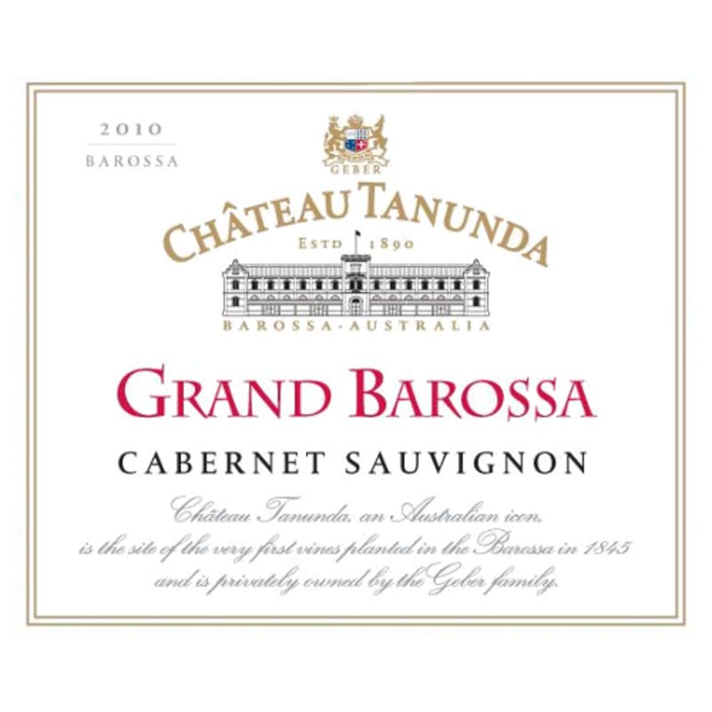 Chateau Tanunda Grand Barossa Cabernet Sauvignon 2010 Front Label