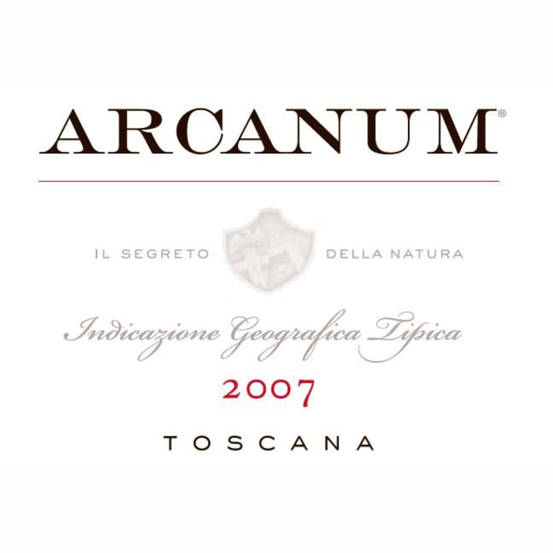 Tenuta di Arceno Arcanum 2007 Front Label