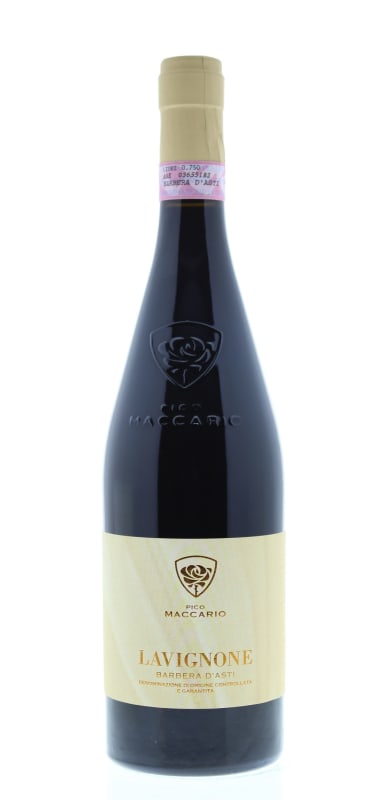 Pico Maccario Lavignone Barbera d'Asti 2011 Front Bottle Shot