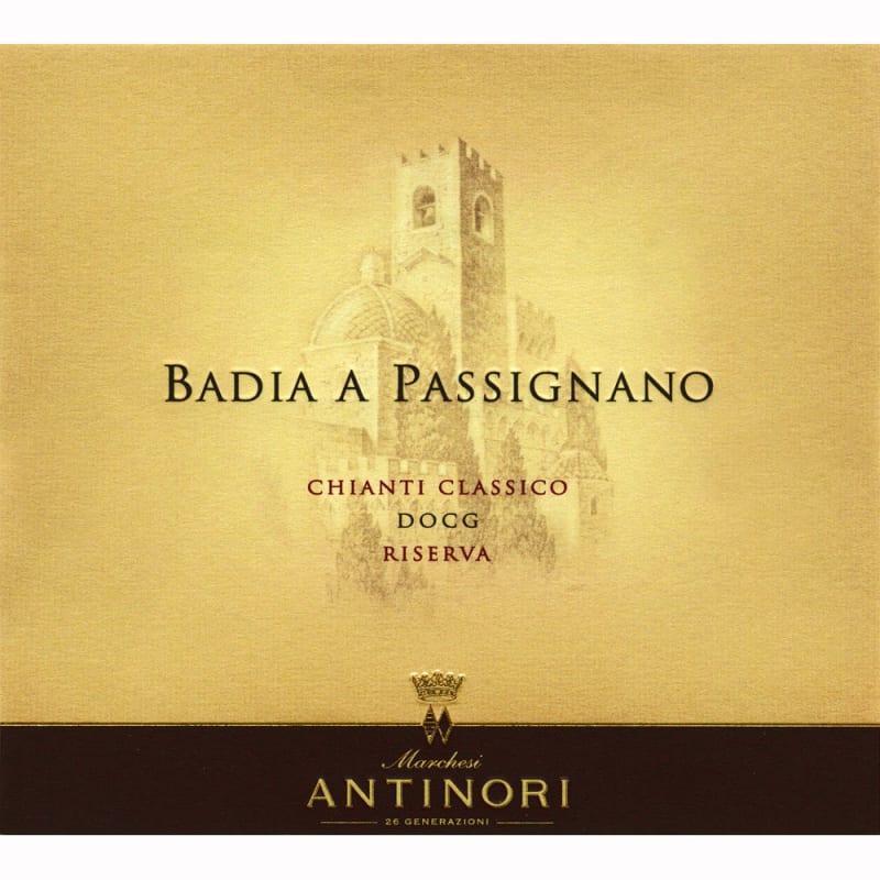 Marchesi Antinori Badia a Passignano Chianti Classico Reserva 2007 Front Label