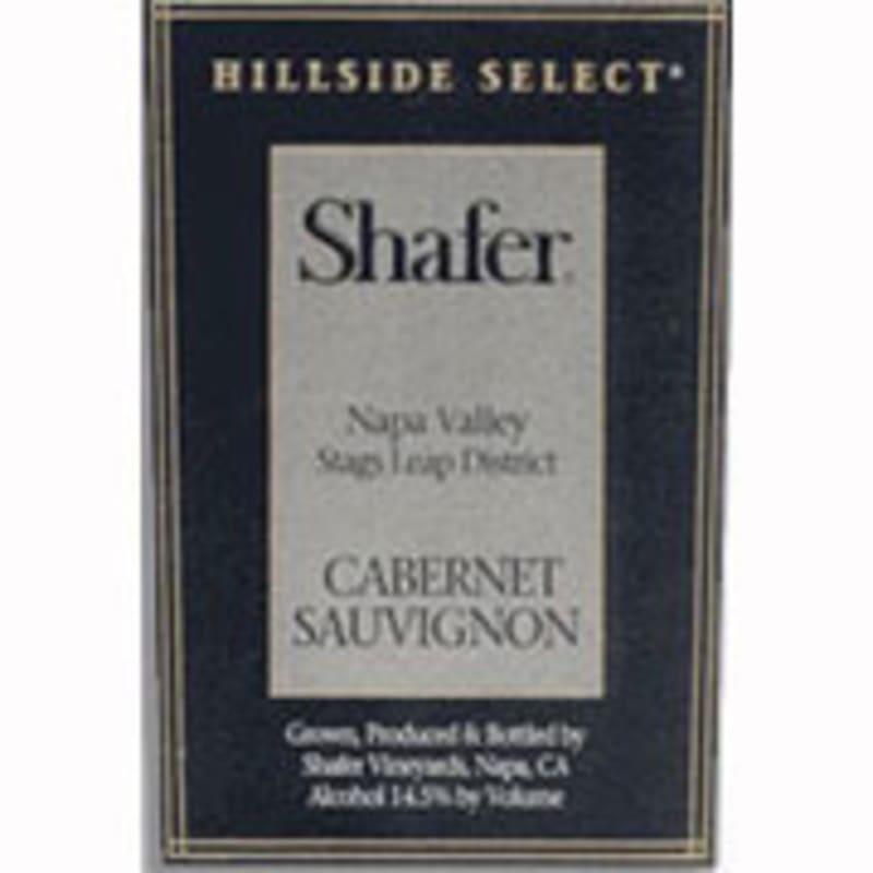 Shafer Hillside Select Cabernet Sauvignon 1991 Front Label