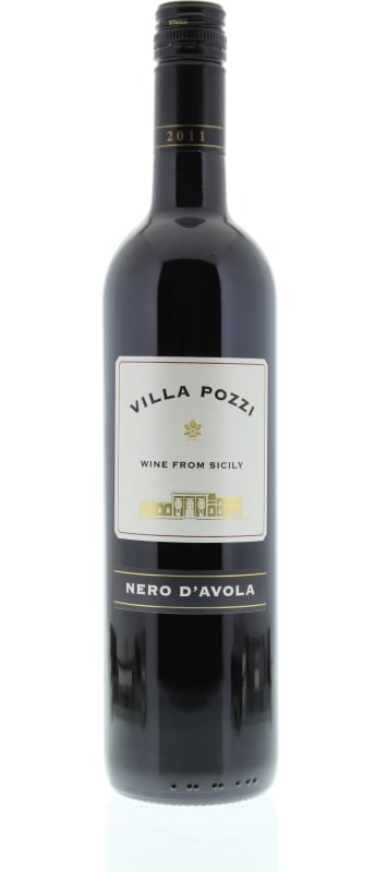 Villa Pozzi Nero d'Avola 2011 Front Bottle Shot