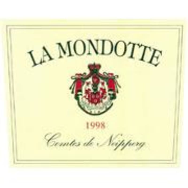 Chateau La Mondotte 1998 Front Label