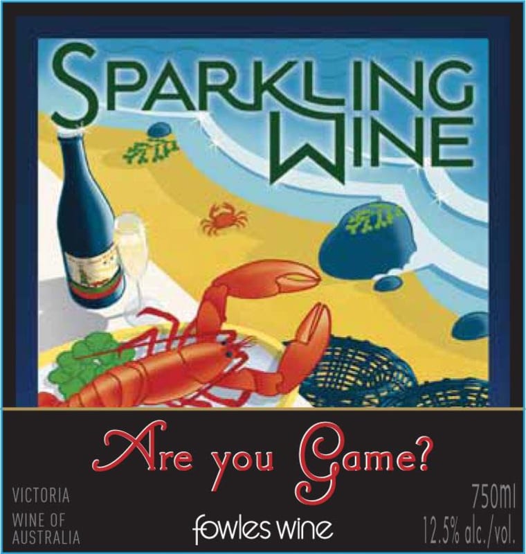 Fowles Wine Are you Game Sparkling Front Label