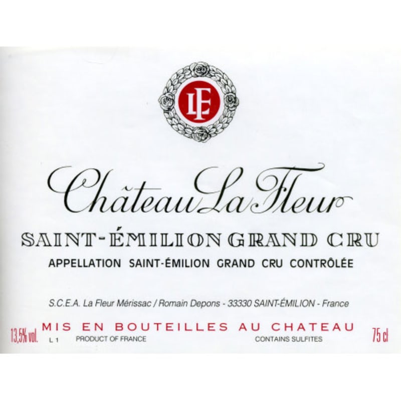 Chateau La Fleur 2010 Front Label