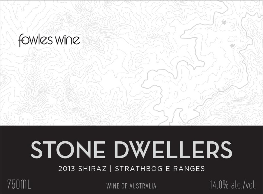 Fowles Wine Stone Dwellers Shiraz 2013 Front Label