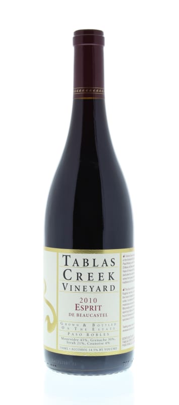 Tablas Creek Esprit de Beaucastel Rouge 2010 Front Bottle Shot